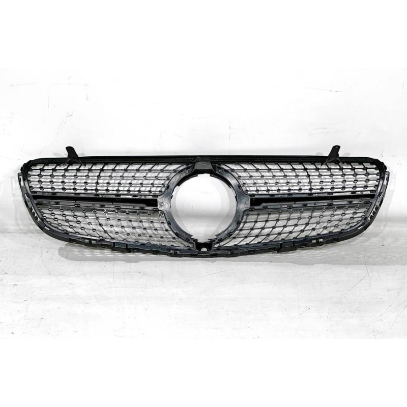 Front Grill Mercedes X253 2015-2019 Diamond Full Black Camera