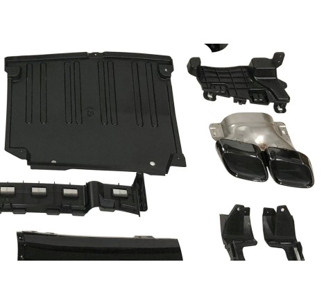 Difusor Trasero Mercedes W206 Sedan / SW Look C63
