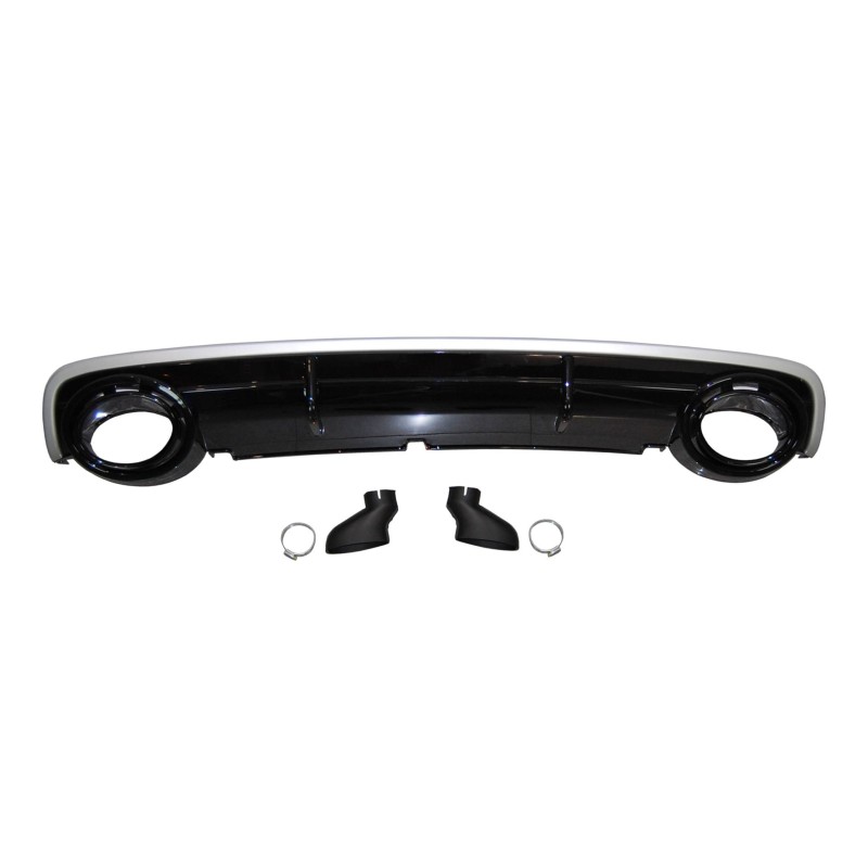 Rear Diffuser Audi A6 Sedan / Avant C6 2004-2008 Look RS6 ABS