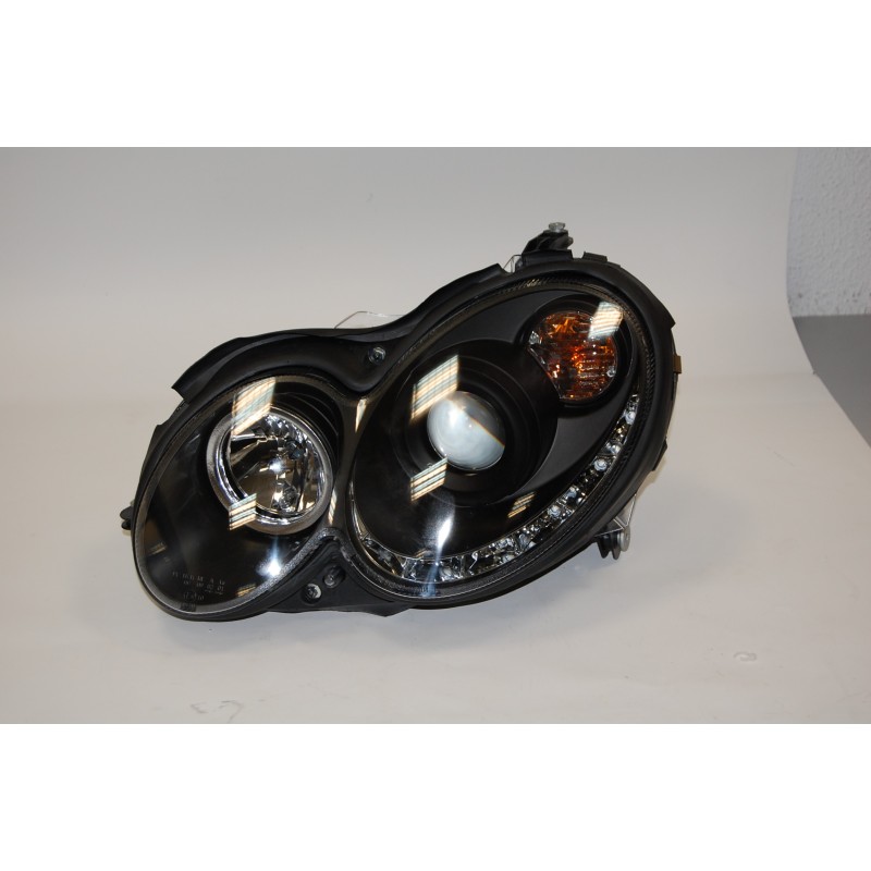 Faros Delanteros Mercedes CLK W209 04-09 Luz Dia Black