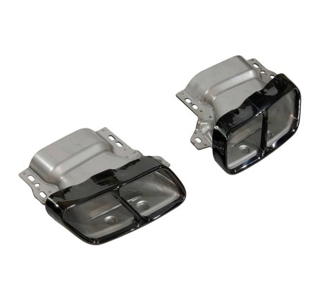 Terminali Di Uscita Di Scarico Mercedes W176/W117 look A45 Black