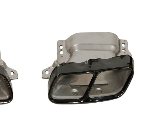 Terminali Di Uscita Di Scarico Mercedes W176/W117 look A45 Black