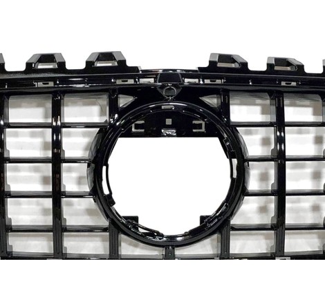 Front Grill Mercedes W118 / C118 CLA Look GT Full Black Camera