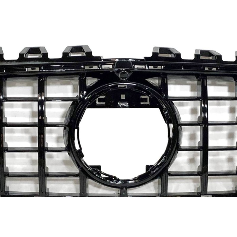 Front Grill Mercedes W118 / C118 CLA Look GT Full Black Camera