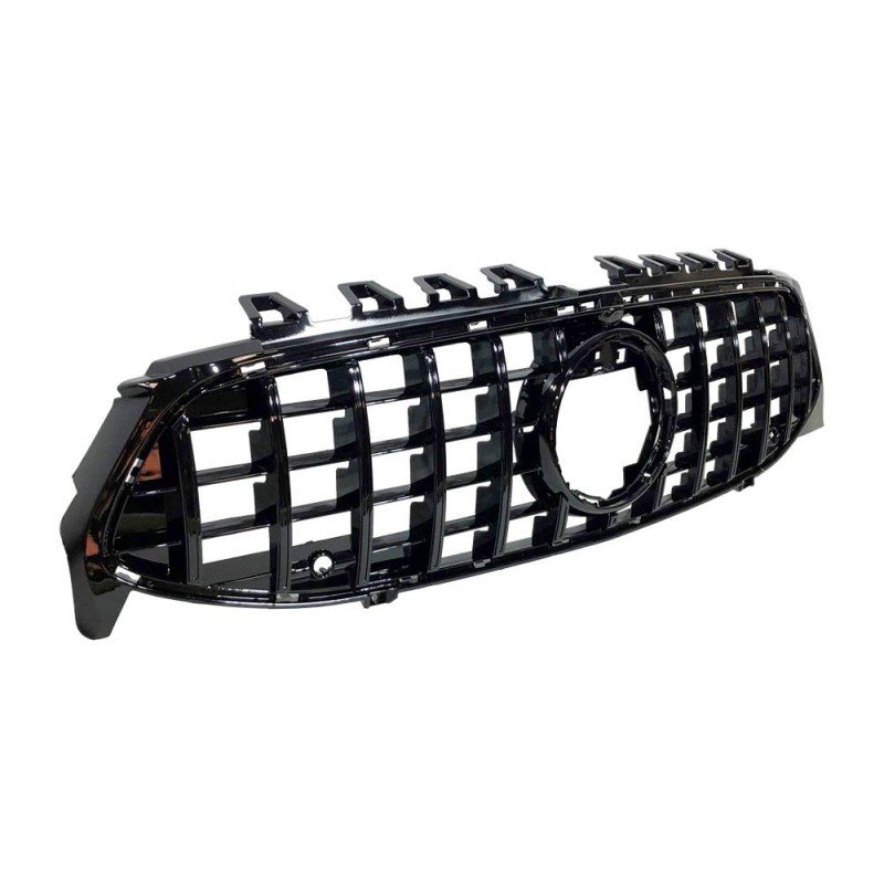 Front Grill Mercedes W118 / C118 CLA Look GT Full Black Camera