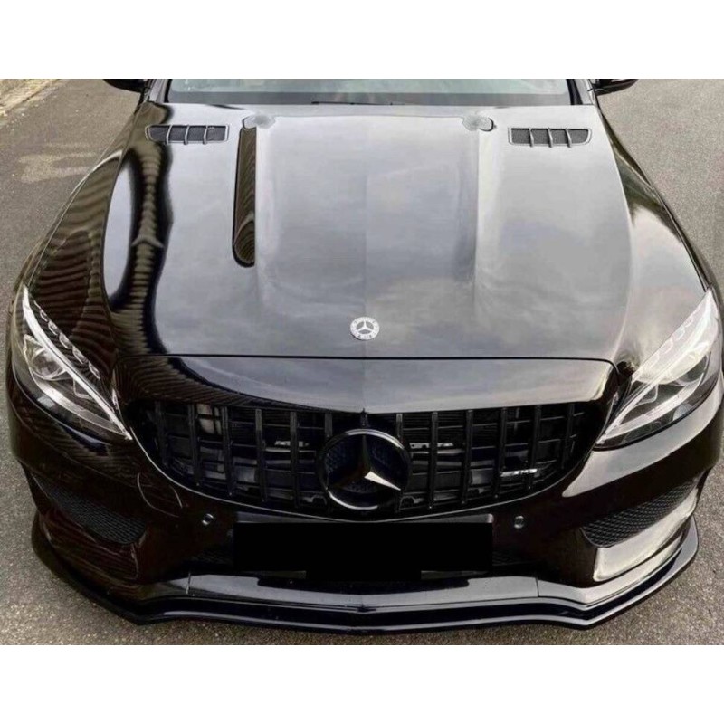 Cofano Mercedes W205 2014-2020 GT Look C63 Alluminio