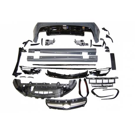Body Kit Mercedes W117 13-18 4D / SW Facelift Look AMG A45 II Sport grill