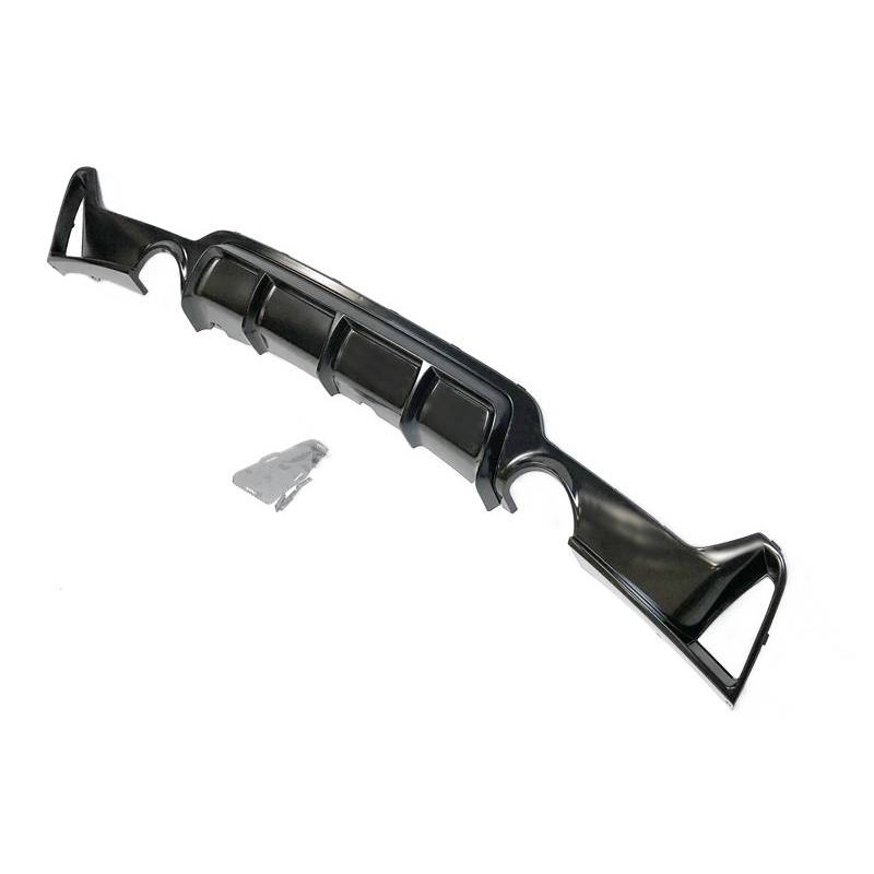 Rear Diffuser BMW F32 / F33 / F36 Look M Performance 2 Exhausts ABS