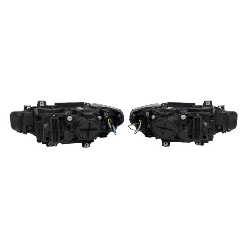 SET OF HEADLAMPS ANGEL EYES BMW F30 / F31 BLACK