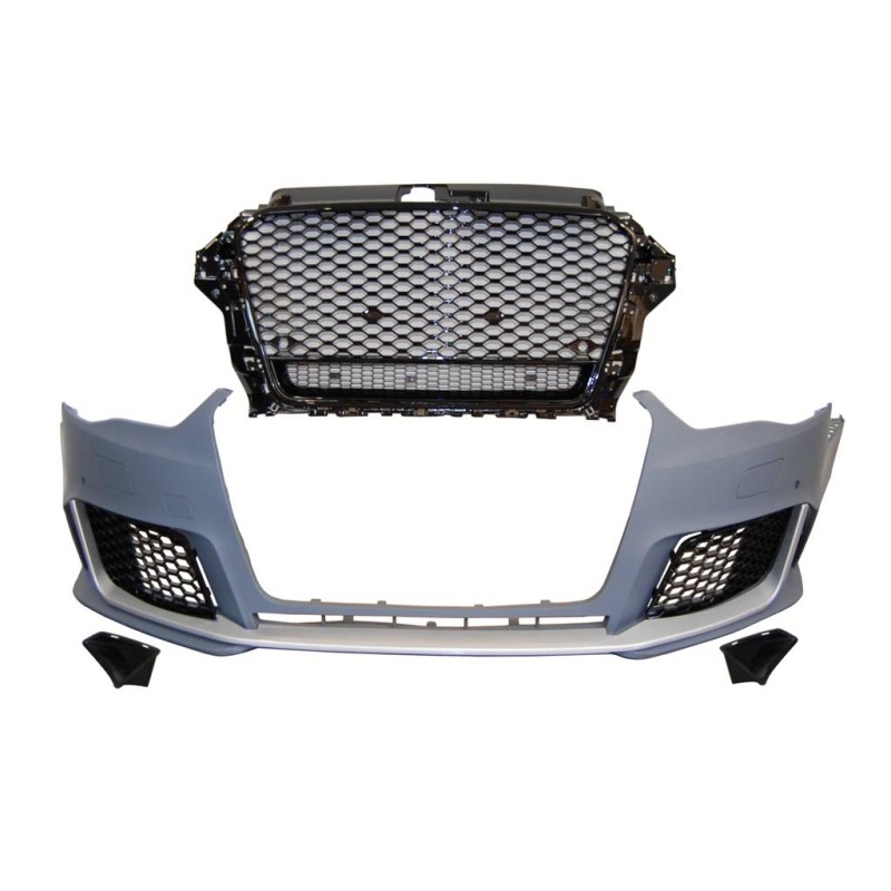 Paragolpes Delantero Audi A3 2013-2015 4 Puertas / Cabriolet Look RS3 