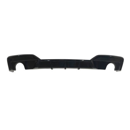Diffusore Posteriore BMW F06 / F12 / F13 Look M Performance 2 Uscite Nero lucido