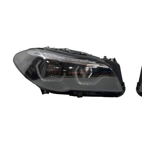 Set Of Headlamps Day Light BMW F10 / F11 2014-2016 HID Xenon Black Led sequential flashing