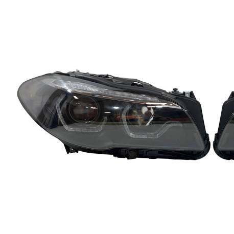 Fanali Day Light De Dia BMW F10 / F11 2011-2013 HID Xenon Black Lampeggiamento sequenziale a led