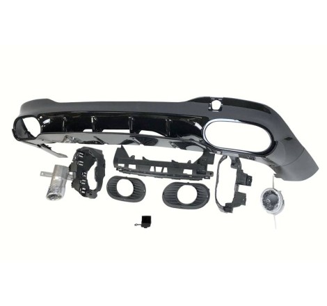 Difusor Trasero Mercedes W118 CLA Look A35 ABS