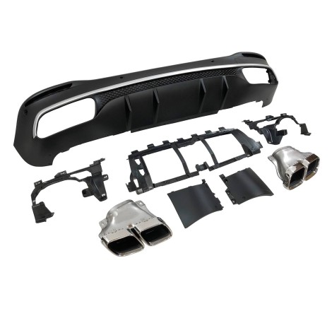 Difusor Trasero Mercedes W167 GLE 2020 Colas