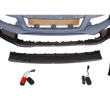 PARE-CHOC AVANT AUDI TT 06-14 8J LOOK RS SPOILER LOOK CARBONO