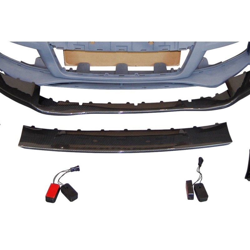 Front Bumper Audi TT 06-14 8J Look RS Spoiler Look Carbon Fiber