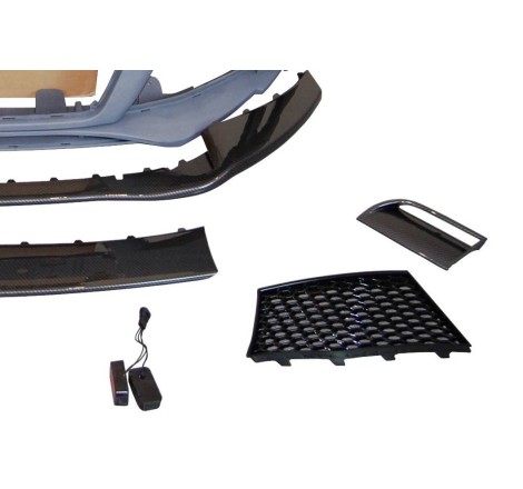 PARE-CHOC AVANT AUDI TT 06-14 8J LOOK RS SPOILER LOOK CARBONO