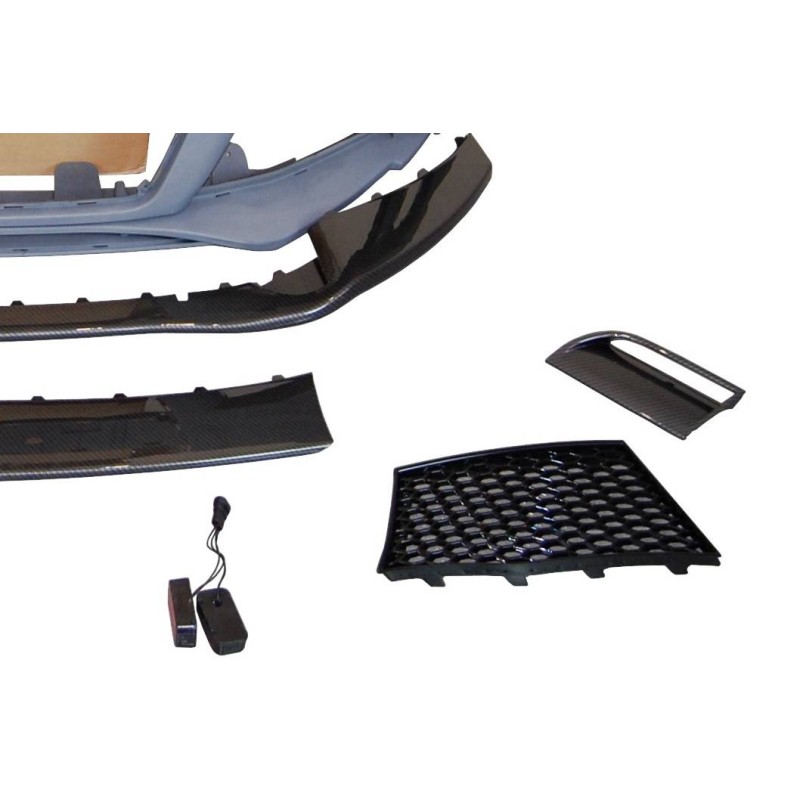 PARAGOLPES DELANTERO AUDI TT 06-14 8J LOOK RS SPOILER LOOK CARBONO