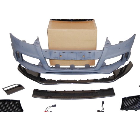 PARE-CHOC AVANT AUDI TT 06-14 8J LOOK RS SPOILER LOOK CARBONO