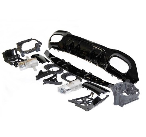 Difusor Trasero Mercedes V177 AMG Look A35 4 Puertas