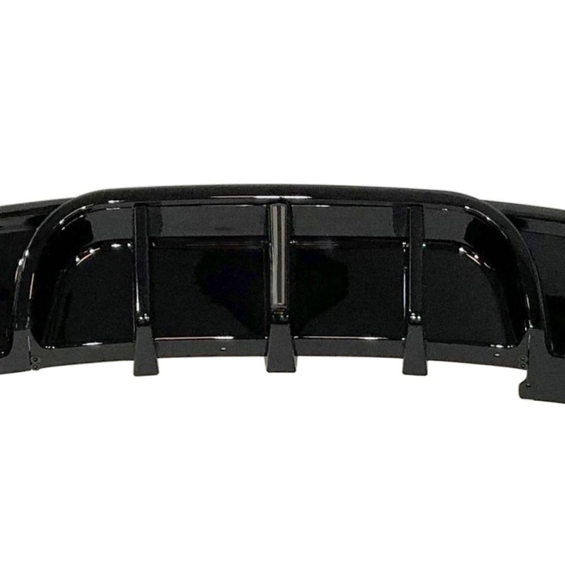 Rear Diffuser BMW E82 / E88 look M Performance Glossy Black Led brake light