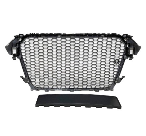 Calandre Audi A4 2013-2016 Look RS Black chromed