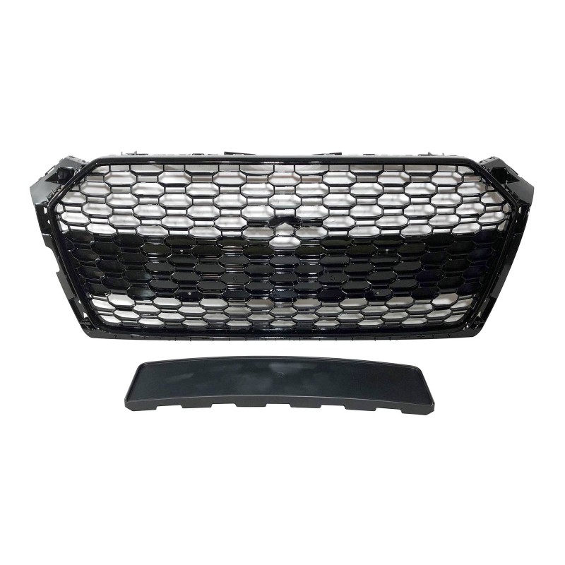 Front Grill A5 18-20 Look RS5 Glossy Black Camera