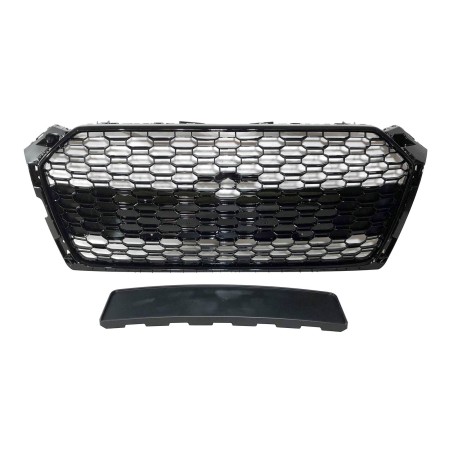 Parrilla Audi A5 18-20 Look RS5 Negro brillante Cámara