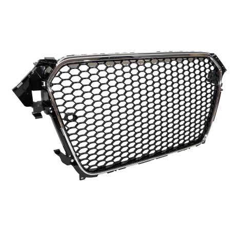 Calandre Audi A4 2013-2016 Look RS Black chromed