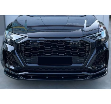 Déflecteur Avant Audi Q8 RSQ8 Noir brillant