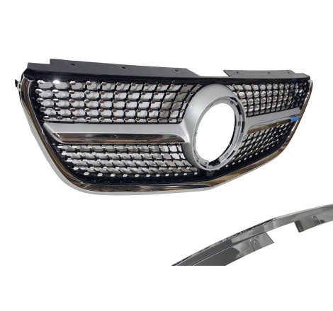 Parrilla Mercedes Vito W447 2022+ Look Diamond