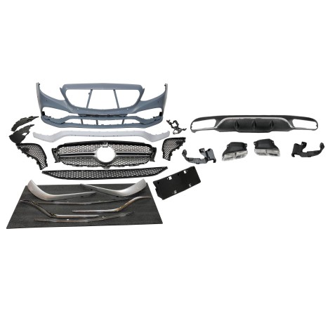 Kit De Carrocería Mercedes W213 4p / SW 2016-2019 look AMG E63 ABS