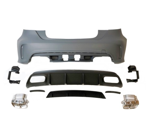 Paraurti Posteriore Mercedes W176 2012-2018 A45 Look AMG Sensori