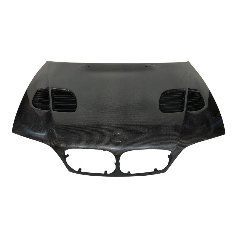 Capot Carbone BMW E46 '02-06 2P. Look M3 GTR C/T