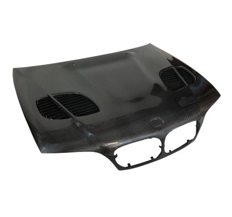 Capot Carbone BMW E46 '02-06 2P. Look M3 GTR C/T