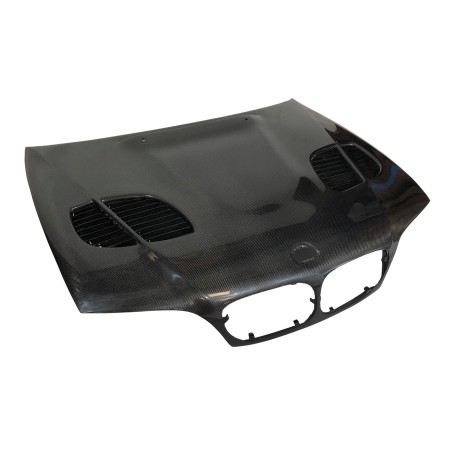 Capot Carbone BMW E46 '02-06 2P. Look M3 GTR C/T