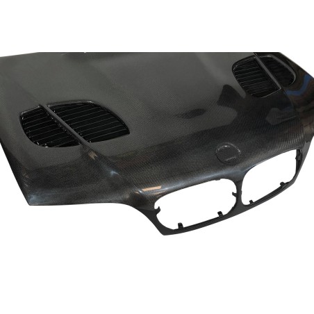 Capot Carbone BMW E46 '02-06 2P. Look M3 GTR C/T