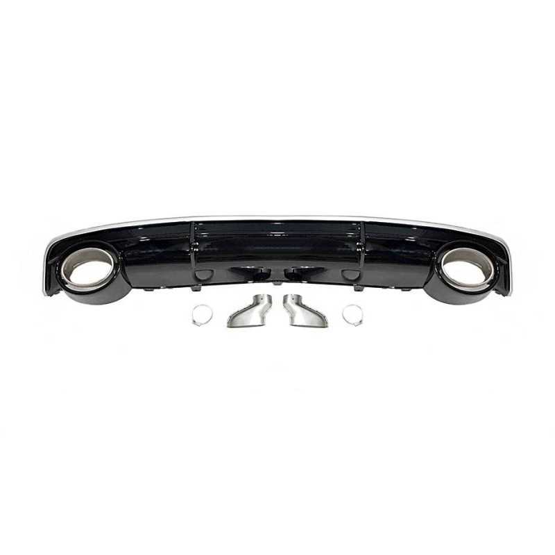 Difusor Trasero Audi A7 2015-2018 Look RS7 ABS