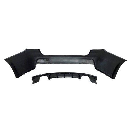 Pare-Choc Arrière BMW F31 Look M Performance 2 Sortie double Noir brillant