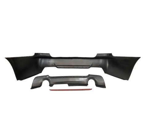 Rear Bumper BMW E92 Look M-Tech DOUBLE EXHAUST