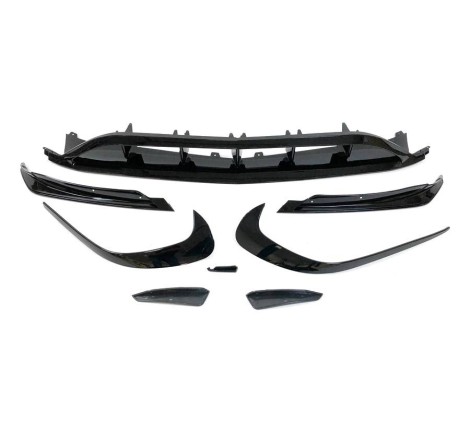 Spoiler Anteriore Mercedes W176 16-18 Look AMG A45 Nero lucido