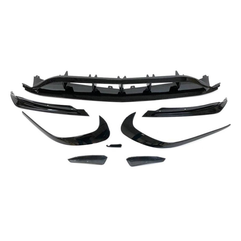 Spoiler Anteriore Mercedes W176 16-18 Look AMG A45 Nero lucido