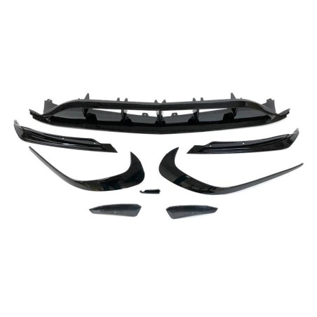 Spoiler Anteriore Mercedes W176 16-18 Look AMG A45 Nero lucido