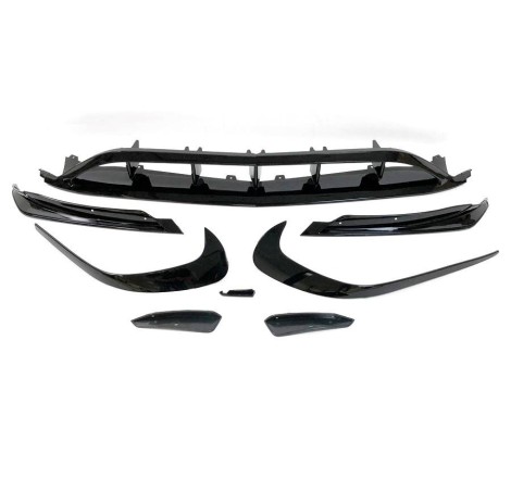 Spoiler Anteriore Mercedes W176 16-18 Look AMG A45 Nero lucido