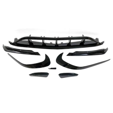 Spoiler Anteriore Mercedes W176 16-18 Look AMG A45 Nero lucido