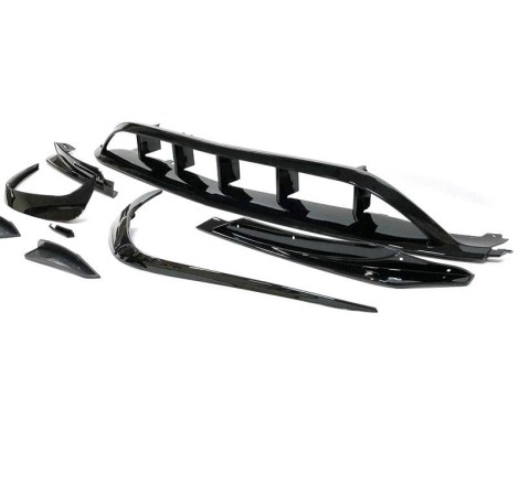 Spoiler Anteriore Mercedes W176 16-18 Look AMG A45 Nero lucido