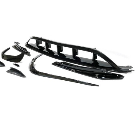 Déflecteur Avant Mercedes W176 16-18 Look AMG A45 Noir brillant