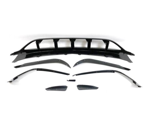 Spoiler Anteriore Mercedes W176 16-18 Look AMG A45 Nero lucido