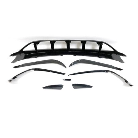 Spoiler Anteriore Mercedes W176 16-18 Look AMG A45 Nero lucido